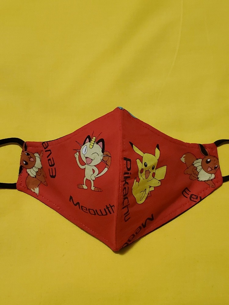 Kids Pokemon Adjustable Face Mask