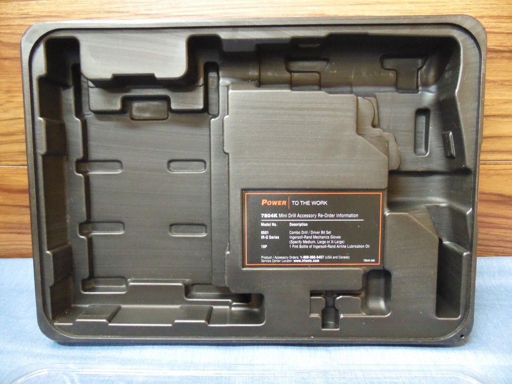 1/4" MINI AIR DRILL 7804 **HARD PLASTIC STORAGE CASE ONLY NO TOOLS**