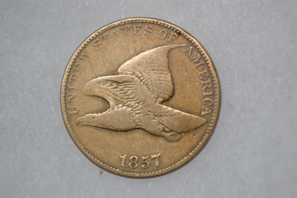 1857 Flying Eagle Cent- Fine/Very Fine