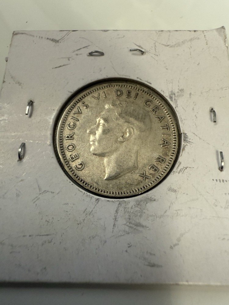 1952 Canada 25 Cents Coin Silver