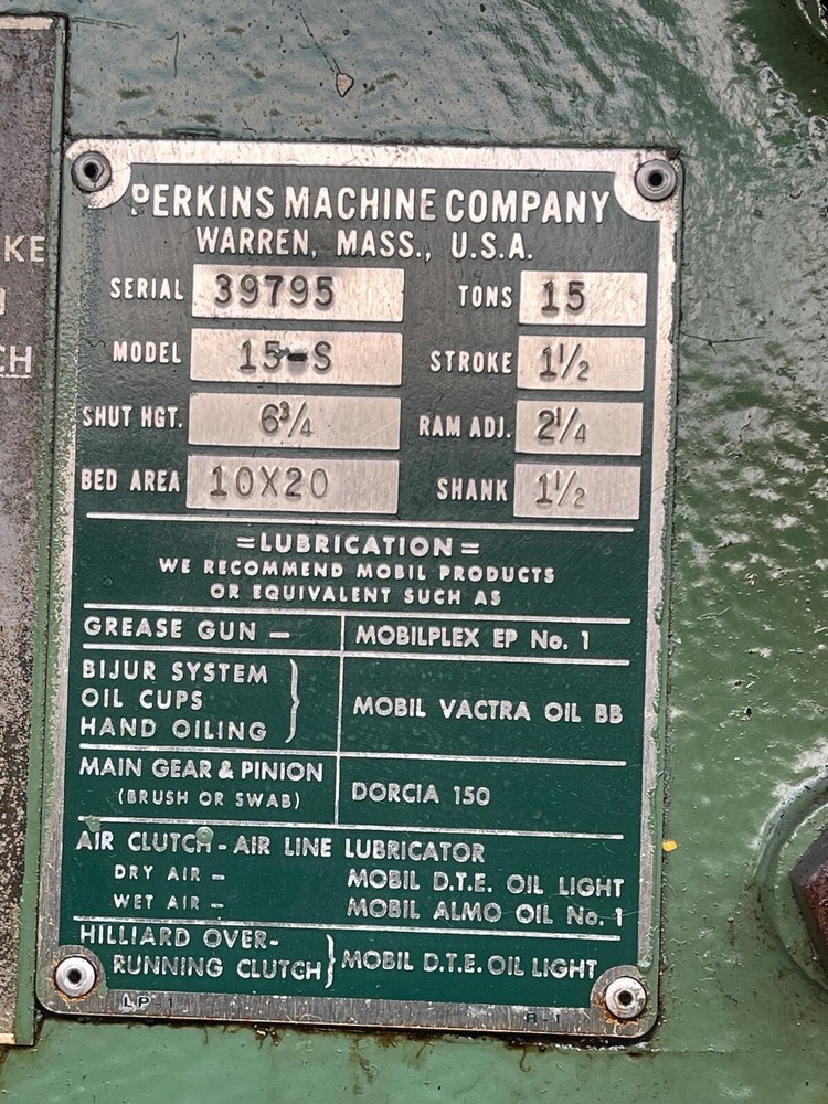 Perkins S-15 High Speed Press