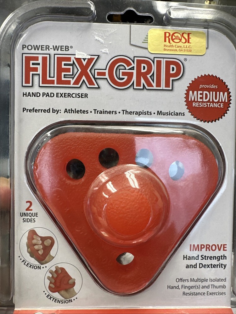 Flex-Grip Hand Pad Exerciser Model 40-M, Provides Medium (Red) Resistance NEW