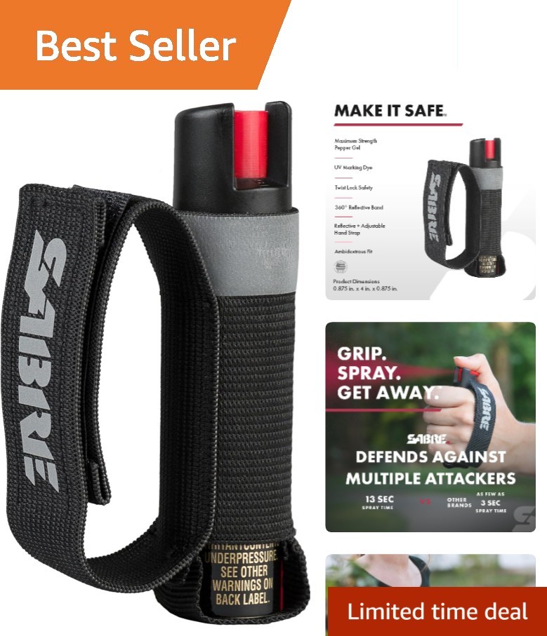 HPLC Tested Runner Pepper Gel - Reflective Hand Strap & 13-Second Protection