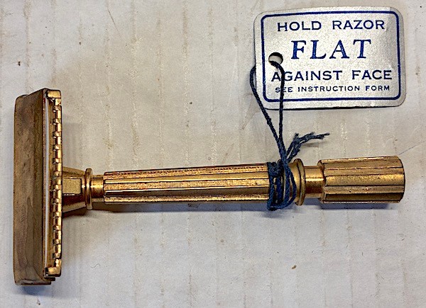 2 Gillette GEM Razors Micromatic in Box with Tags and Push Button Plastic Handle