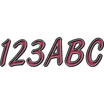 I.D. Sticker Kit - 400 Series - Burgundy