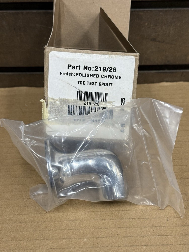 Brasstech 219 Toe Test Spout - Polished Chrome 219/26 - New