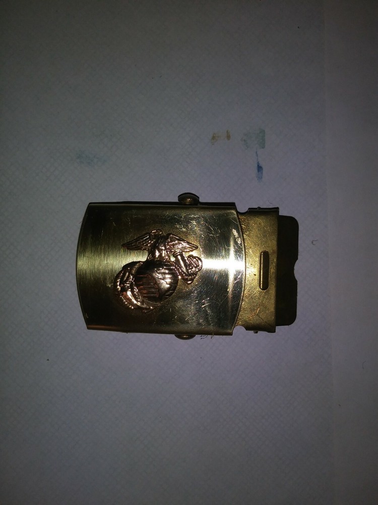 Usmc Anchor Globe Brass Buckel