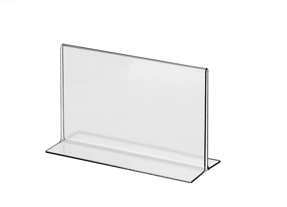 Acrylic Sign Holder Bottom Loading Table Tent