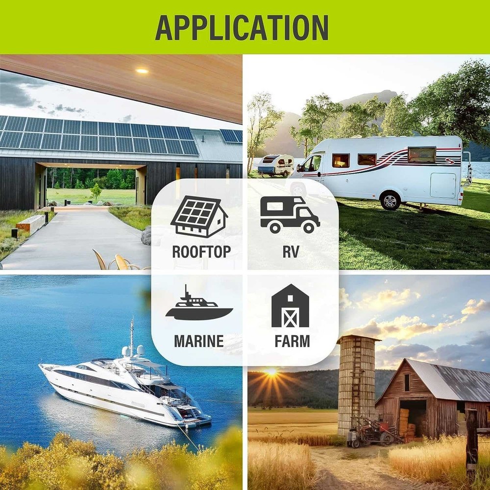 200W Monocrystalline Solar Panel 9BB Cell Solar Panel Boat Off Grid (200W New)