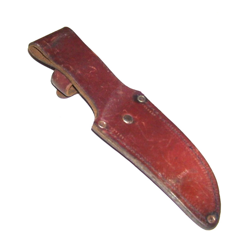 Sharp Small Knife Brown Leather Sheath Scabbard Case