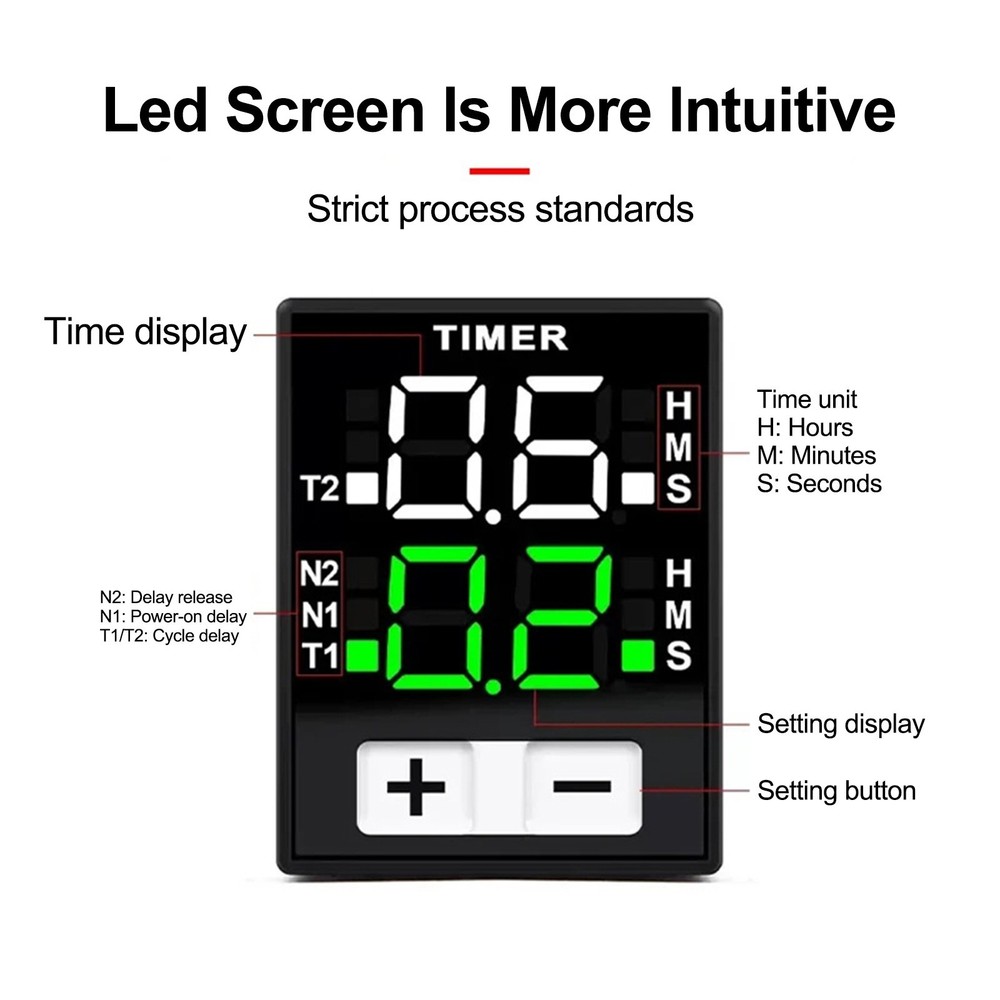 High Performance 220V Timer Relay with Enhanced Exact for Precision Timing