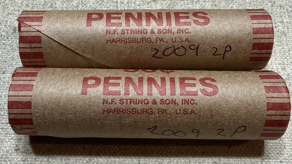 2009 P Variety 2 Formative Years 2 Lincoln Cent Uncirculated Rolls