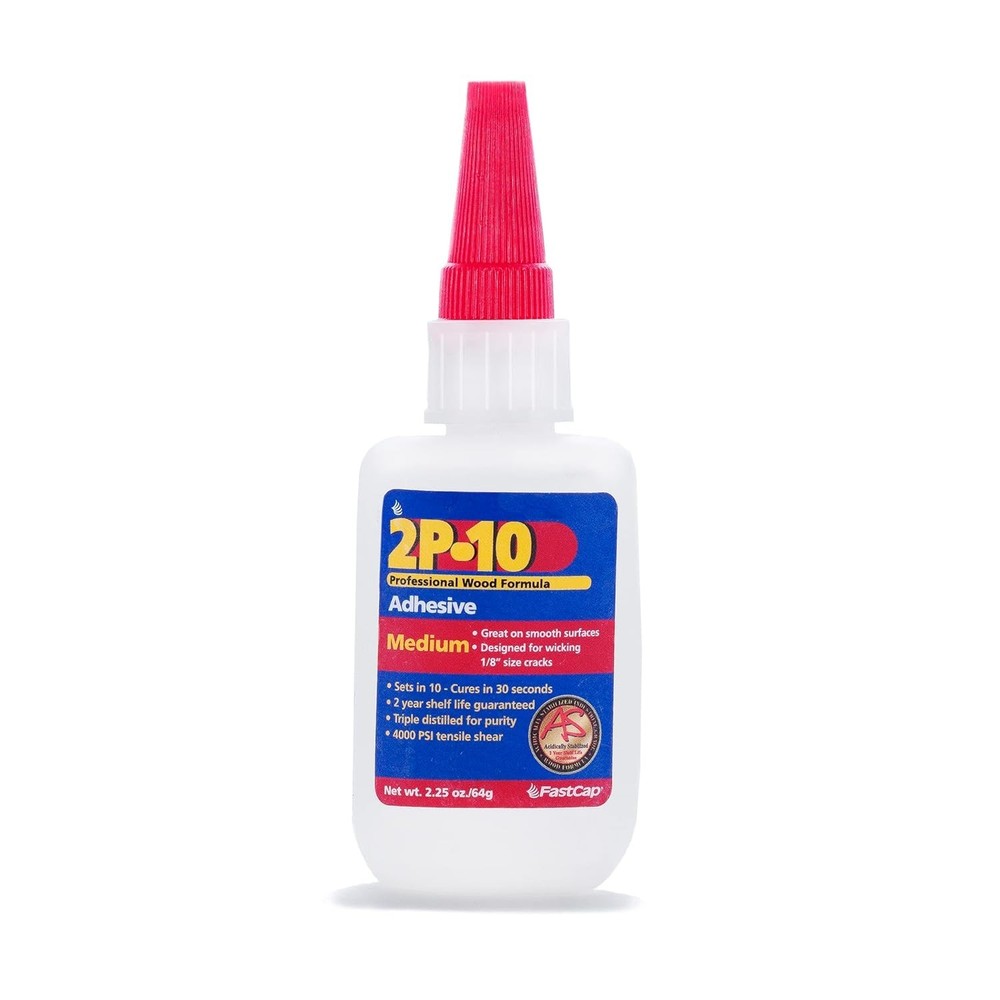 FastCap 2P-10 - Medium – Industrial Strength Super Glue - CA, 2.5oz