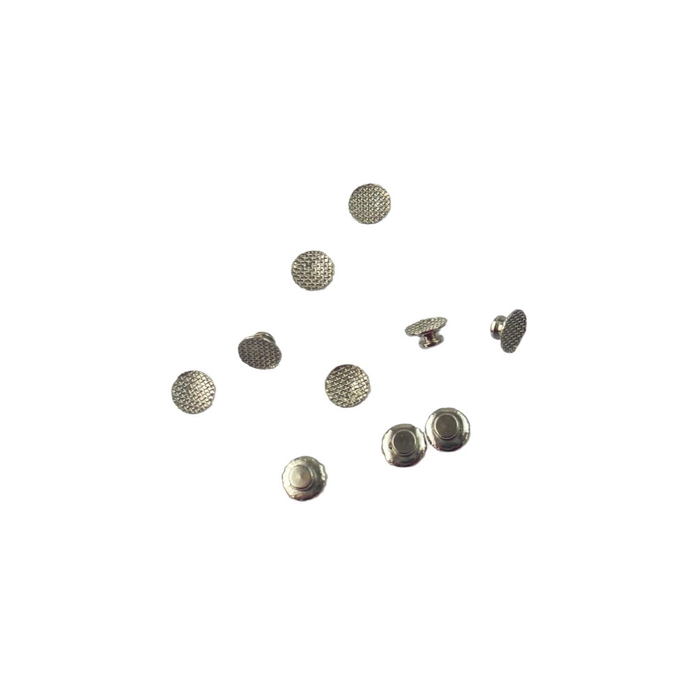 10PCS Dental Orthodontic Lingual Buttons Bondable round/rectangular Mesh Base