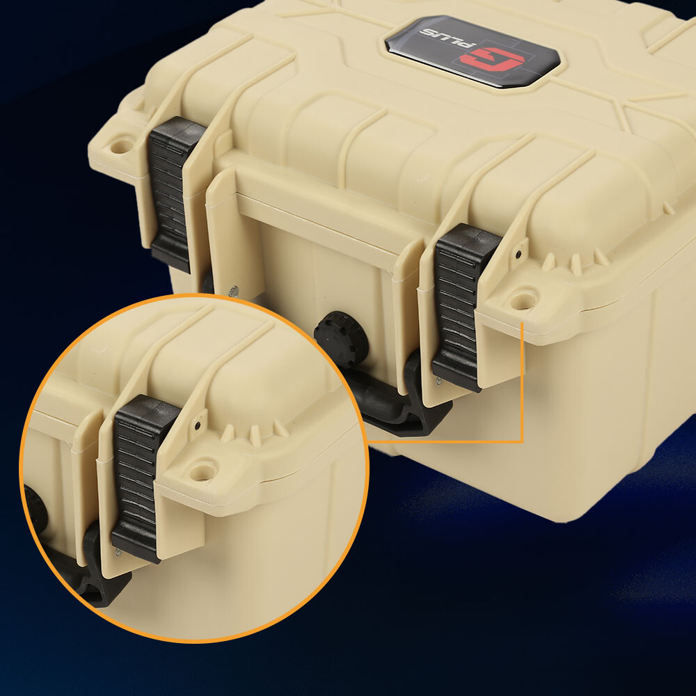 Beige Graded Card Storage Box Deep Travel Size Waterproof Case Slab Protector