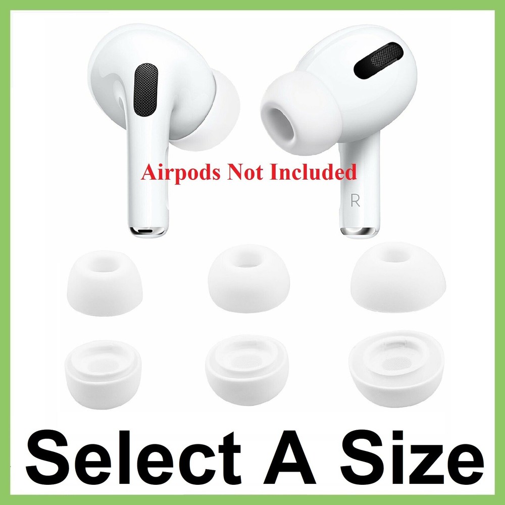New Replacement Silicon Ear Tips Cover for Apple Airpods Pro Select Size S/M/L