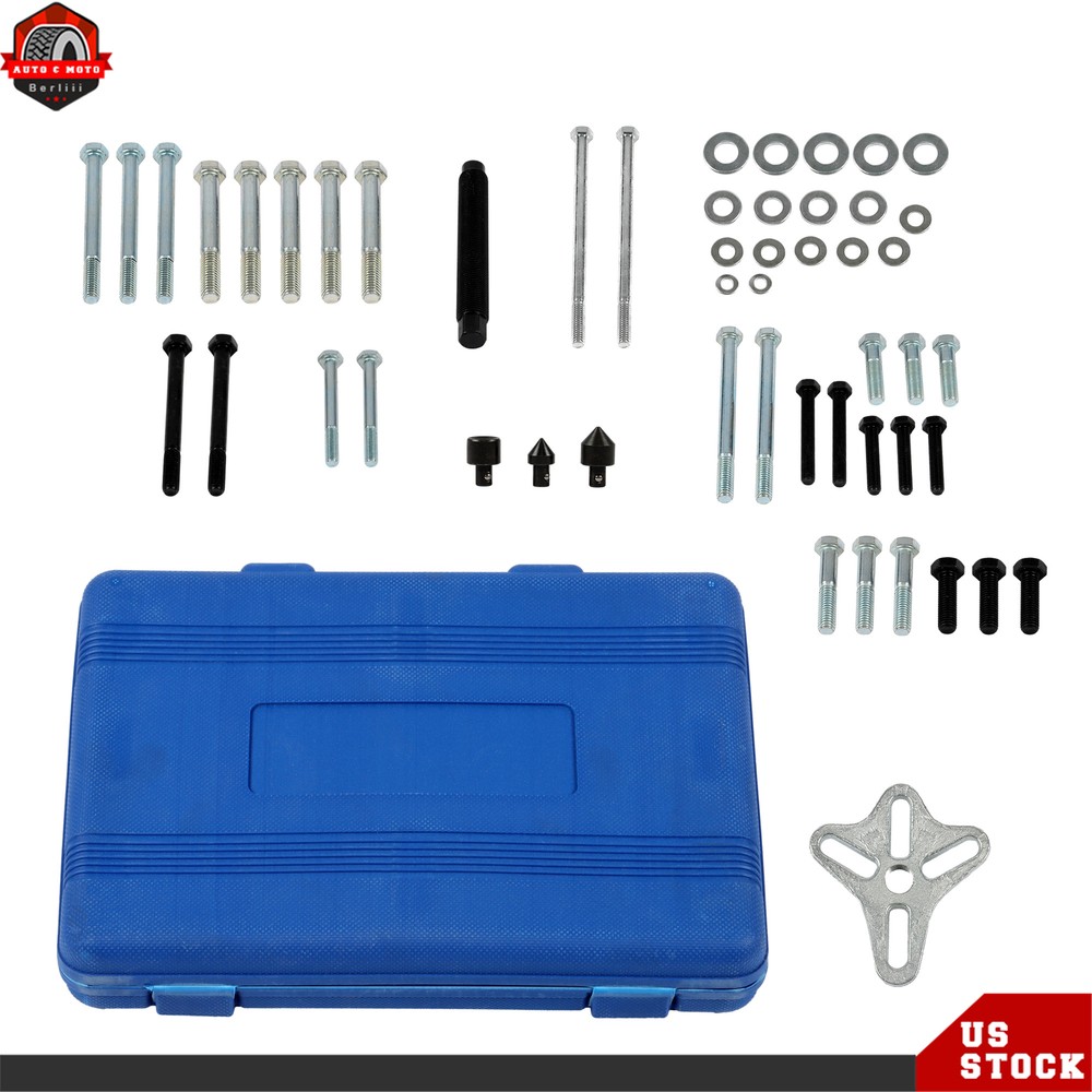 46pcs Steering Wheel Disassembly Puller Compressor Remover Installer Tool Set