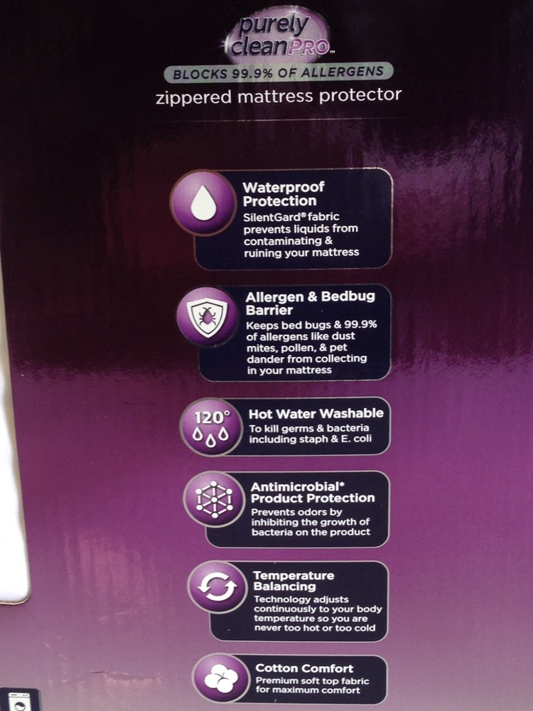 Allerease Ultimate Cotton Zippered Mattress & Pillow Protector, King White