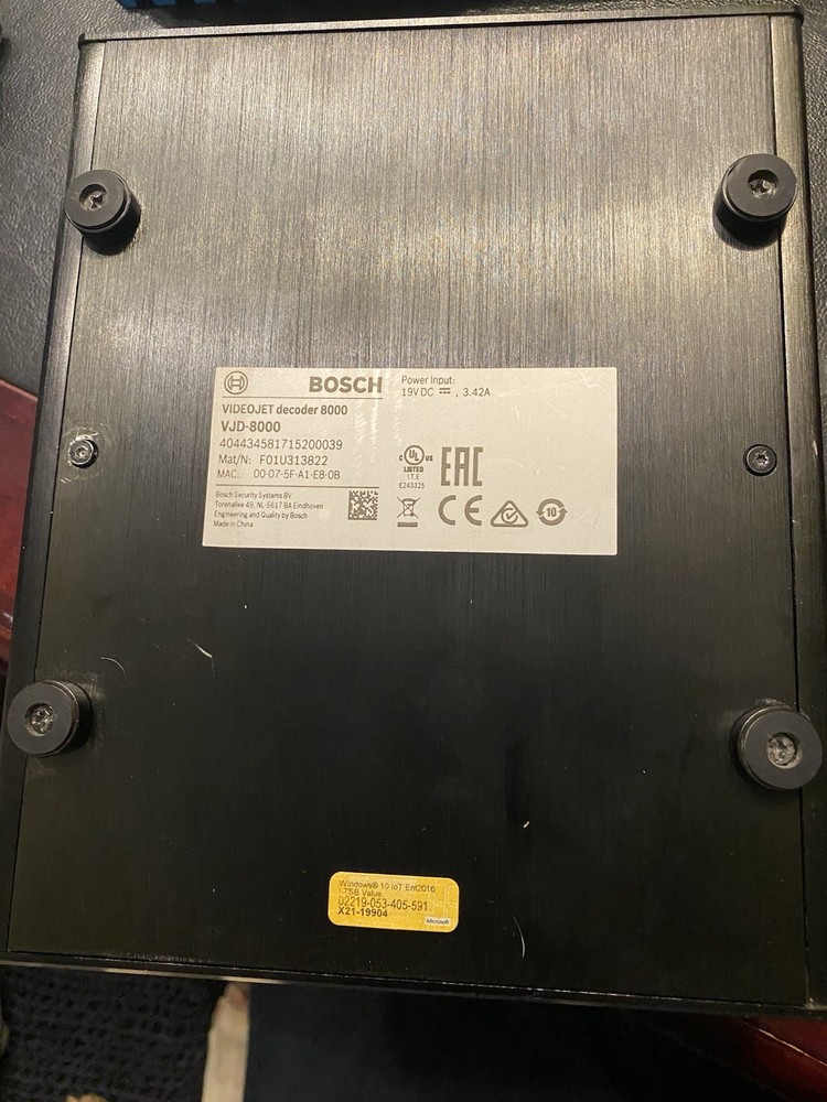 Bosch Security VideoJet Decoder 8000 High Performance VJD-8000 Used