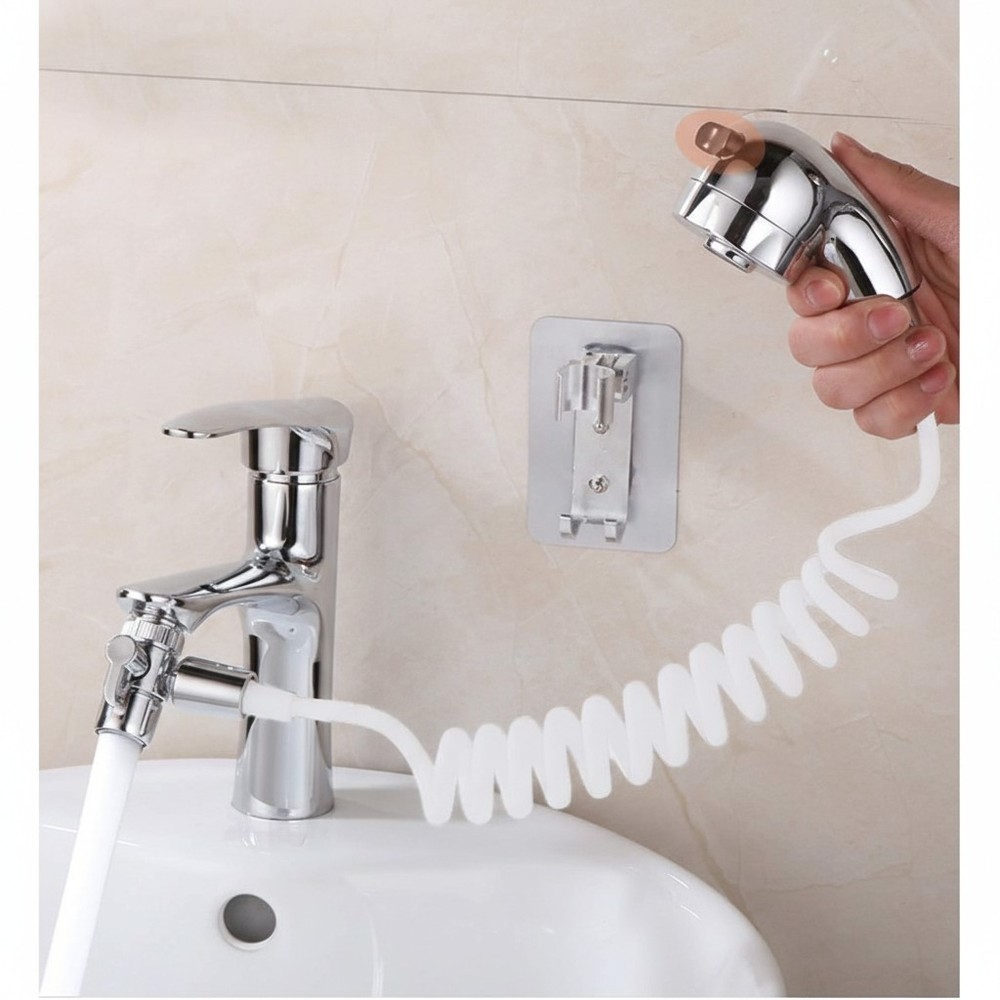Effortless Bathroom and Utility Sink Shower Sprayer - No Tools Required