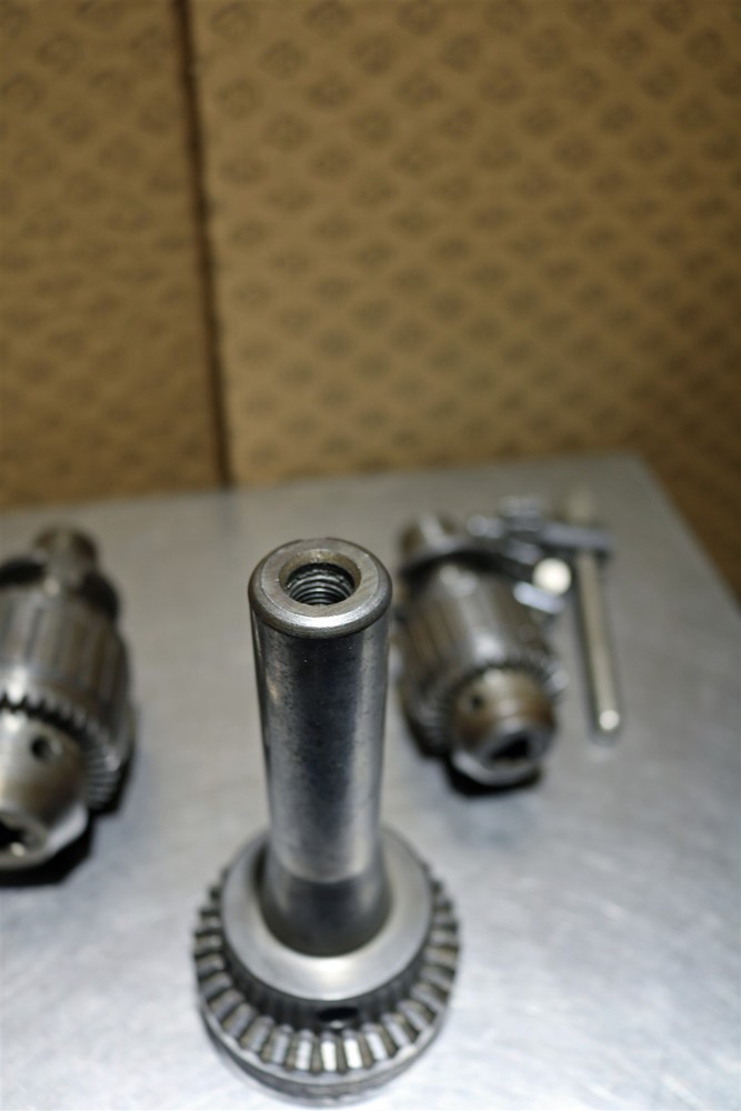 Bridgeport R8 Master Quick Change Tool Master & 2 Holders W/ Jacobs Chucks-E2897