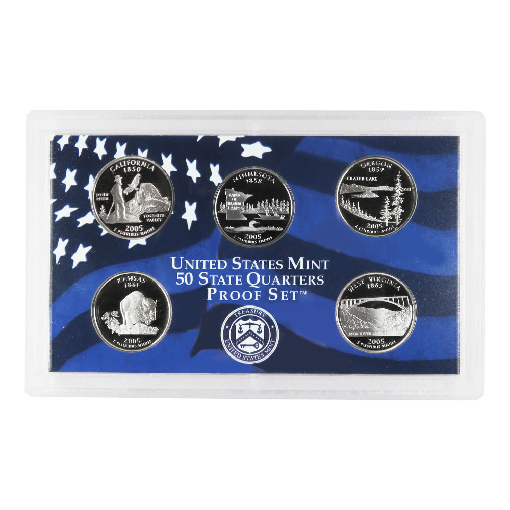 2005-S U.S. Clad State Quarters Proof Set