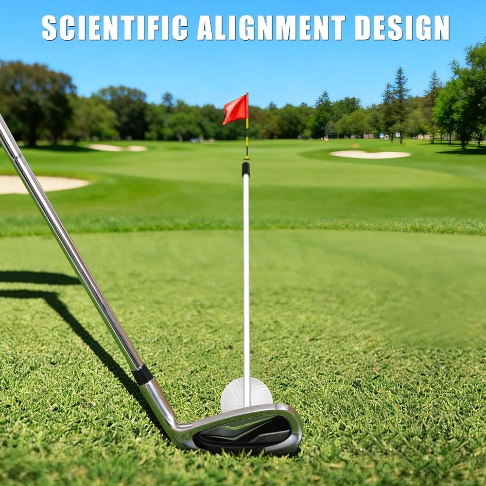 2 Pack Collapsible Golf Alignment Sticks & 1 Pack Golf Magnetic Alignment Rods,