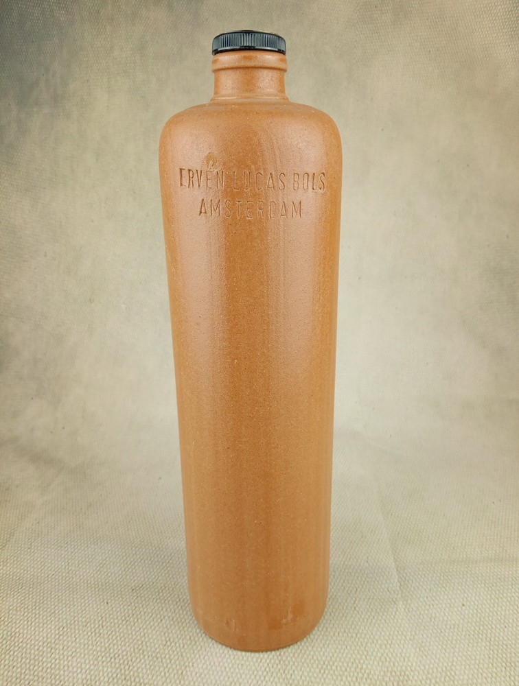 ⭐ Vintage Erven Lucas BOLS Anno 1575 Stoneware Empty 1L Bottle