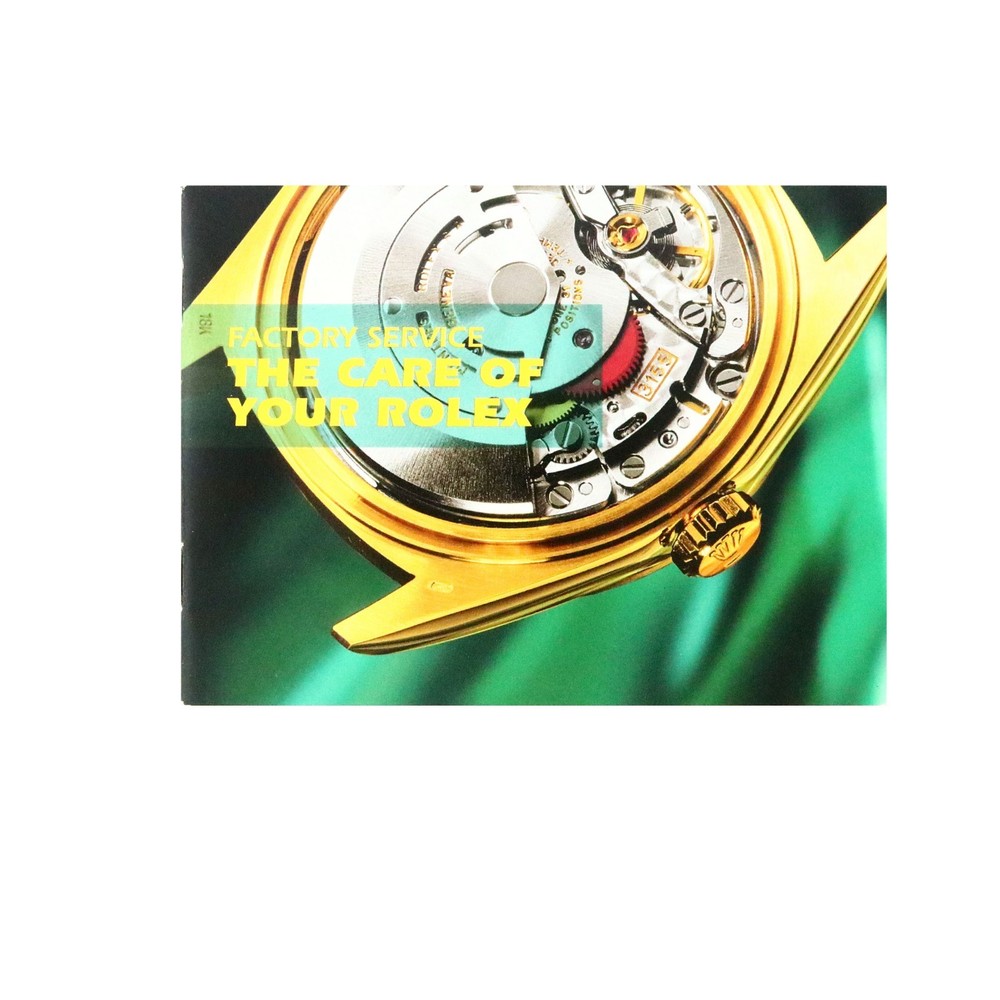 ROLEX FACTORY SERVICE BOOKLET