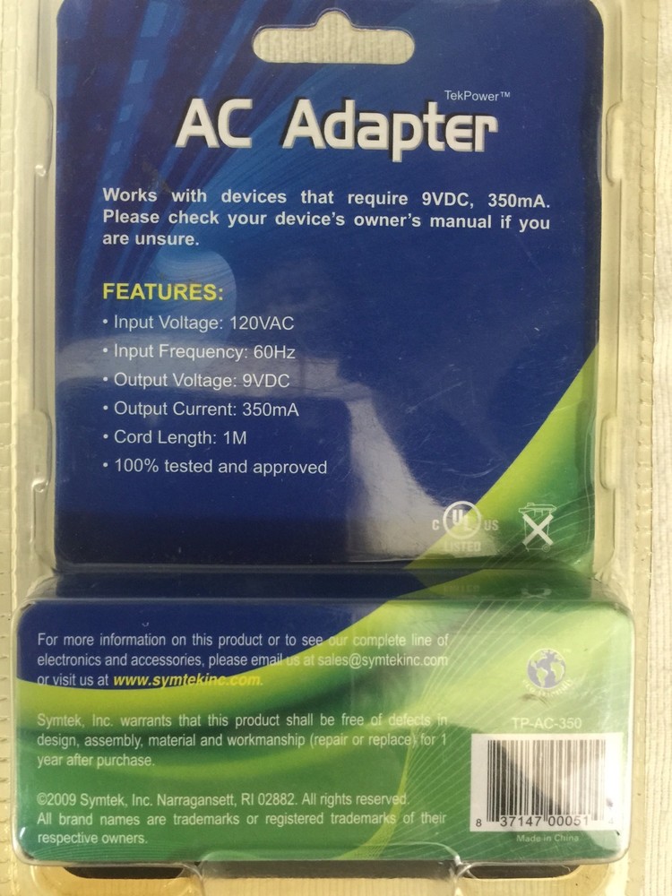 AC adapter for wireless games NIP