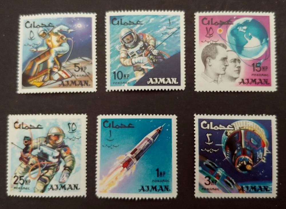 1966 SPACE SET VF MNH AJMAN