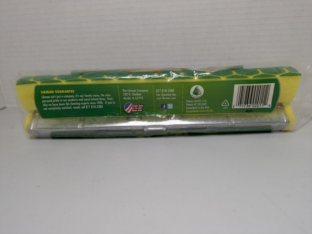 Libman Nitty Gritty Roller Mop Refill Tear Resistant Easy Change Refill Yellow