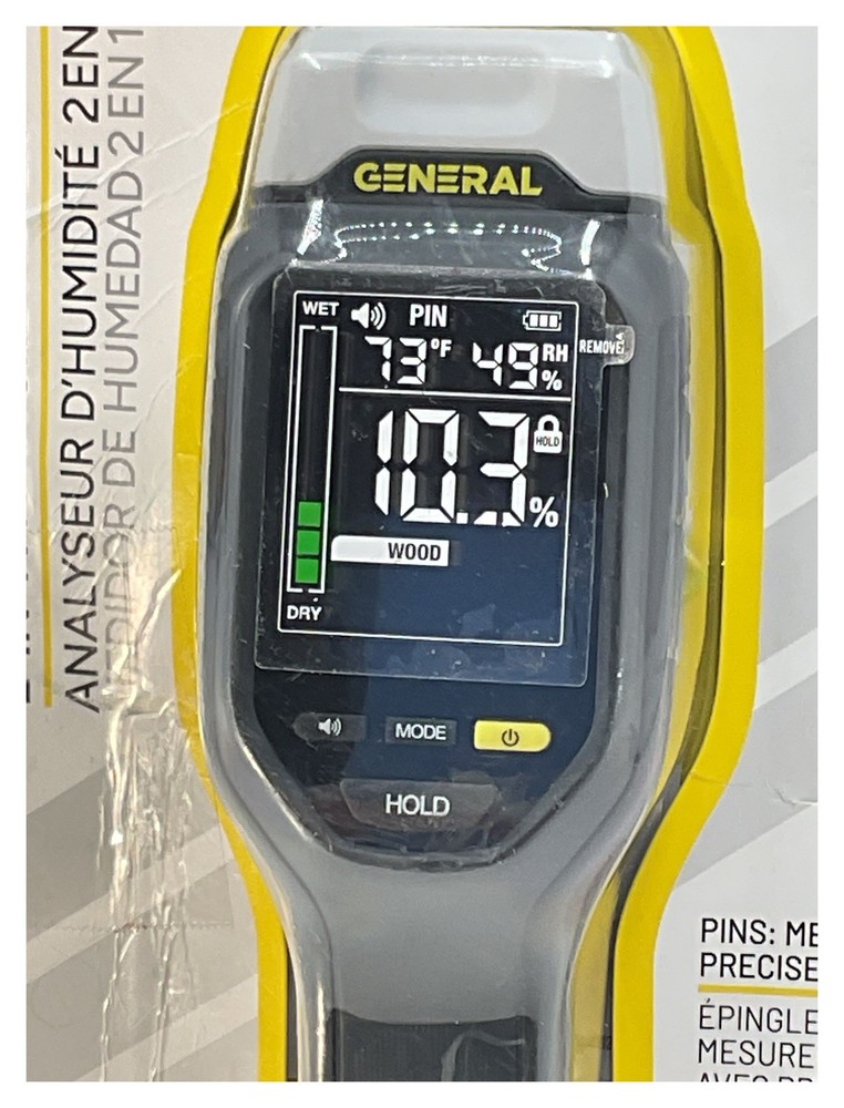 General 2-in-1 Moisture Meter Model MM19