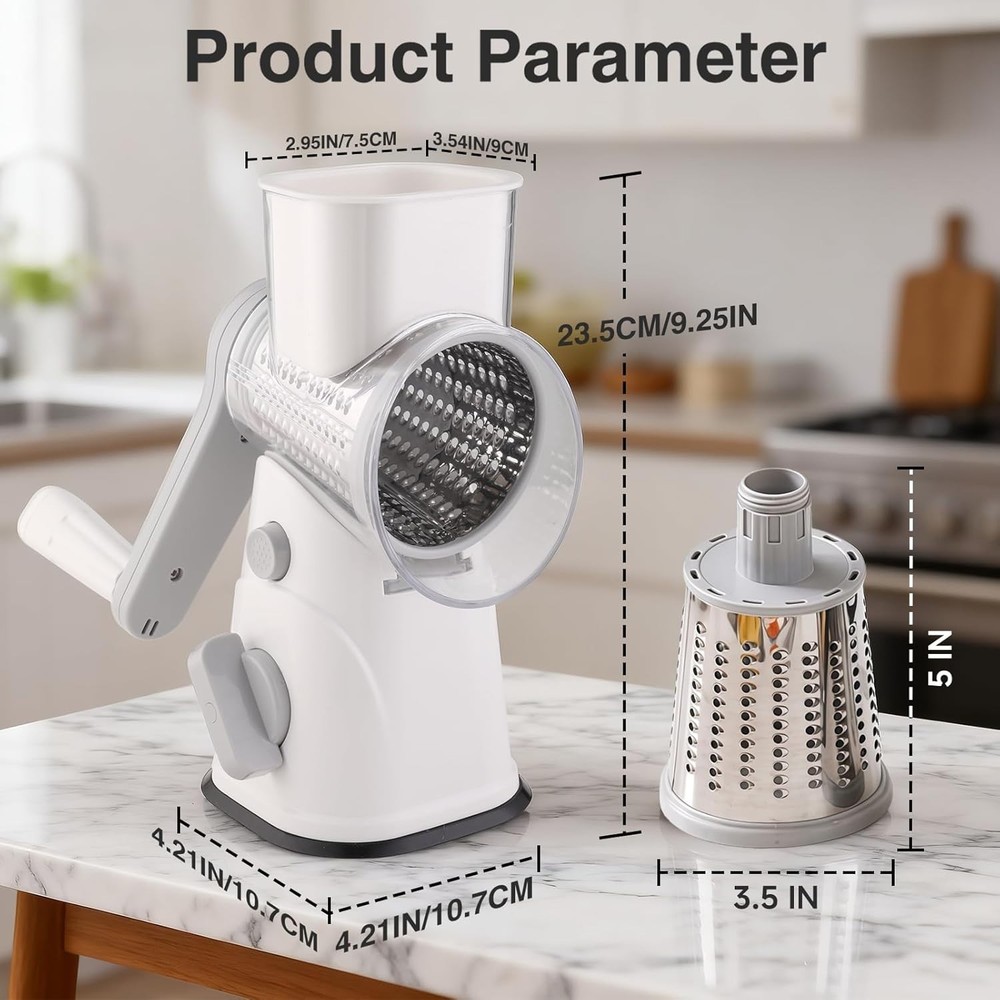 Rotary Cheese Grater Hand Crank, Kitchen