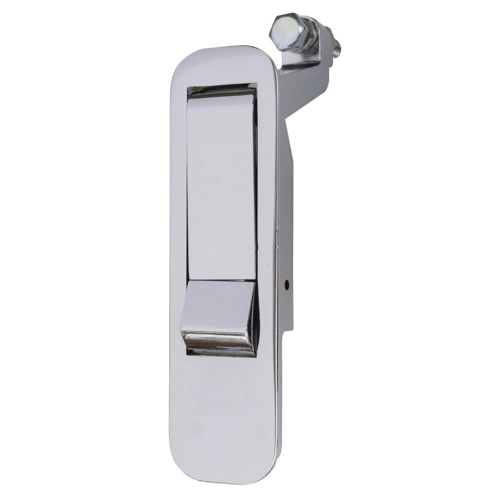 Global Link Pivot Latch, Long Body, Long Arm, Non-Locking, Polished Chrome