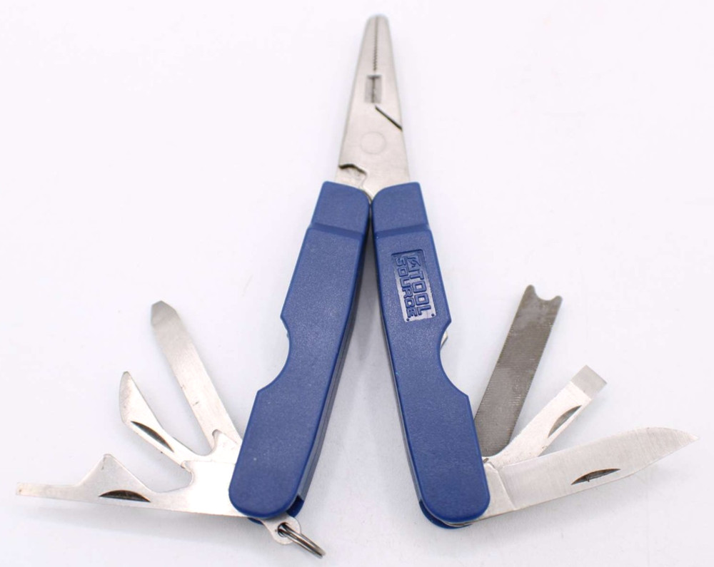 Multi Tool Small Pocket Pliers File Screwdriver More Blue Tool Source Camping