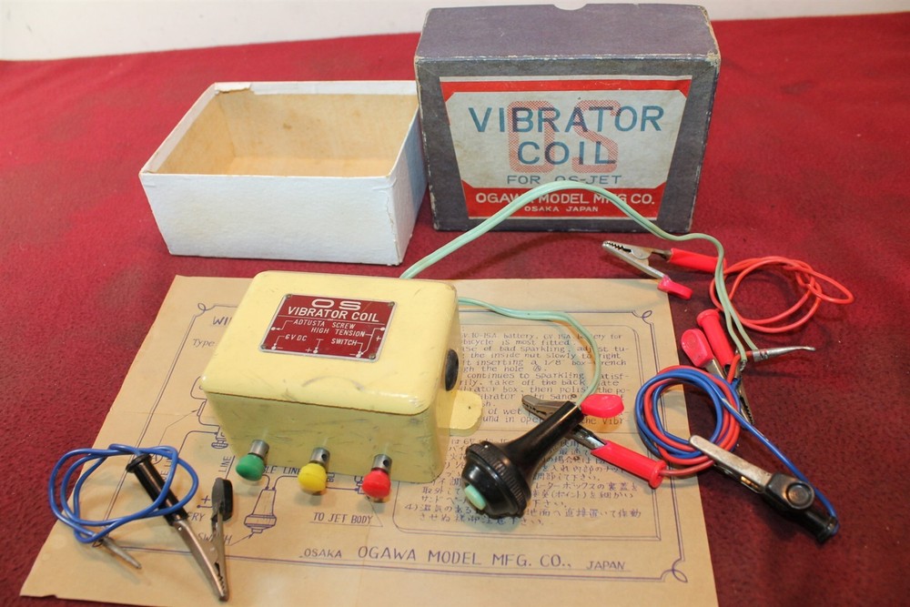 RARE O.S VIBRATOR COIL + COND MODEL JET ENGINE STARTER IGNITION PULSE ENGINE BOX