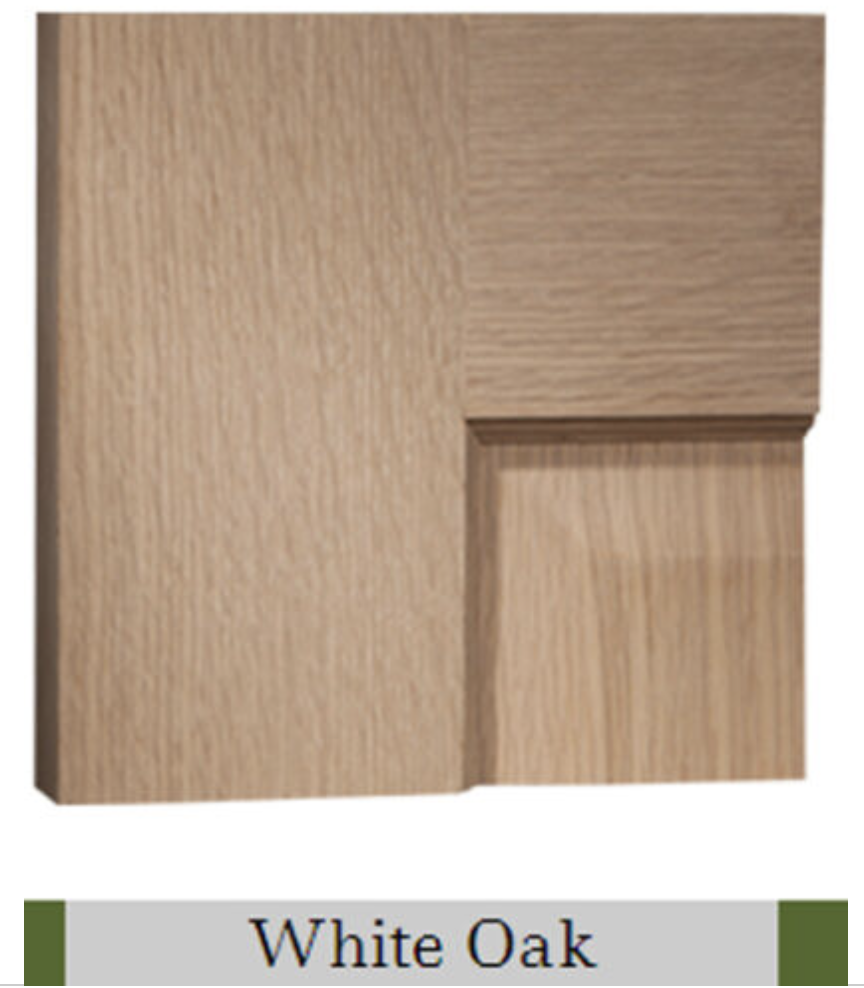 2 Panel White Oak Mission Shaker Flat Panel Solid Core Interior Wood Doors Door
