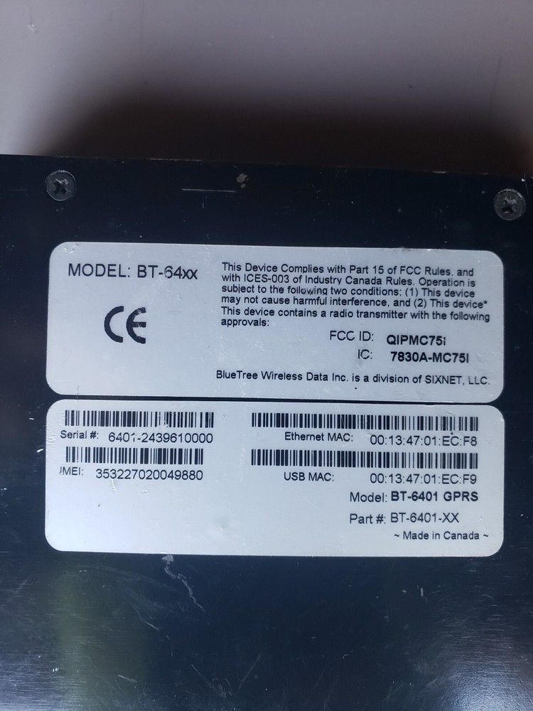 2 - Blue Tree BT-6401 Cell Modems