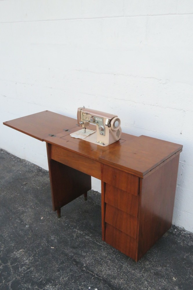 Mid Century Modern Writing Office Desk Sewing Machine by Centennial 2600