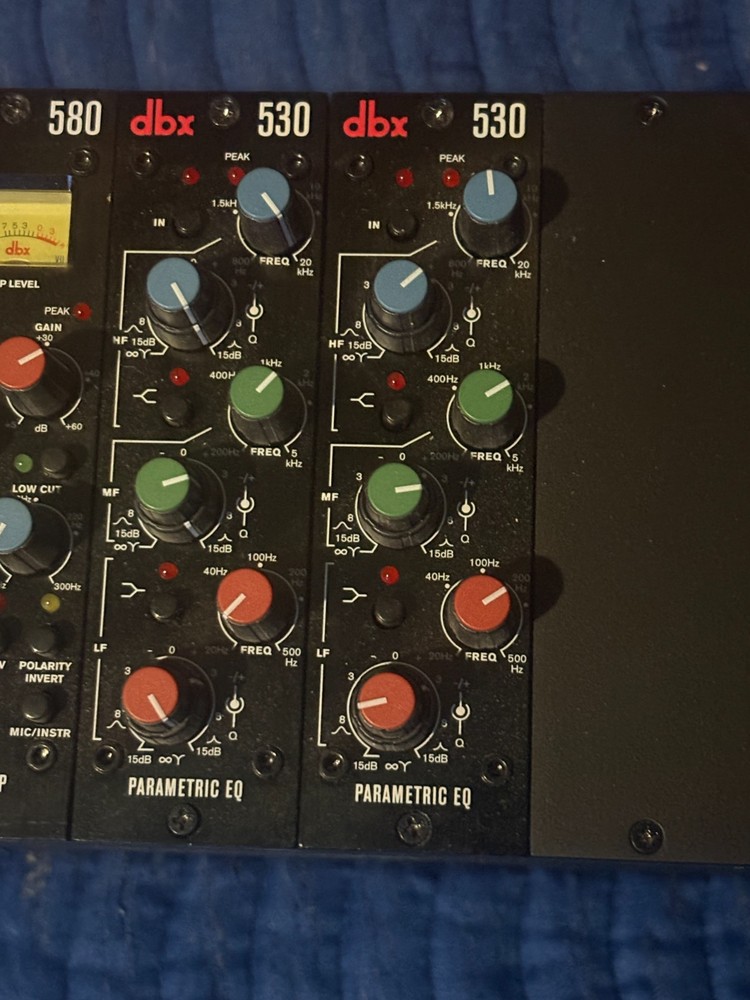 DBX 530 Parametric Equalizer Module EQ for 500-Series Rack  slighty used PAIR