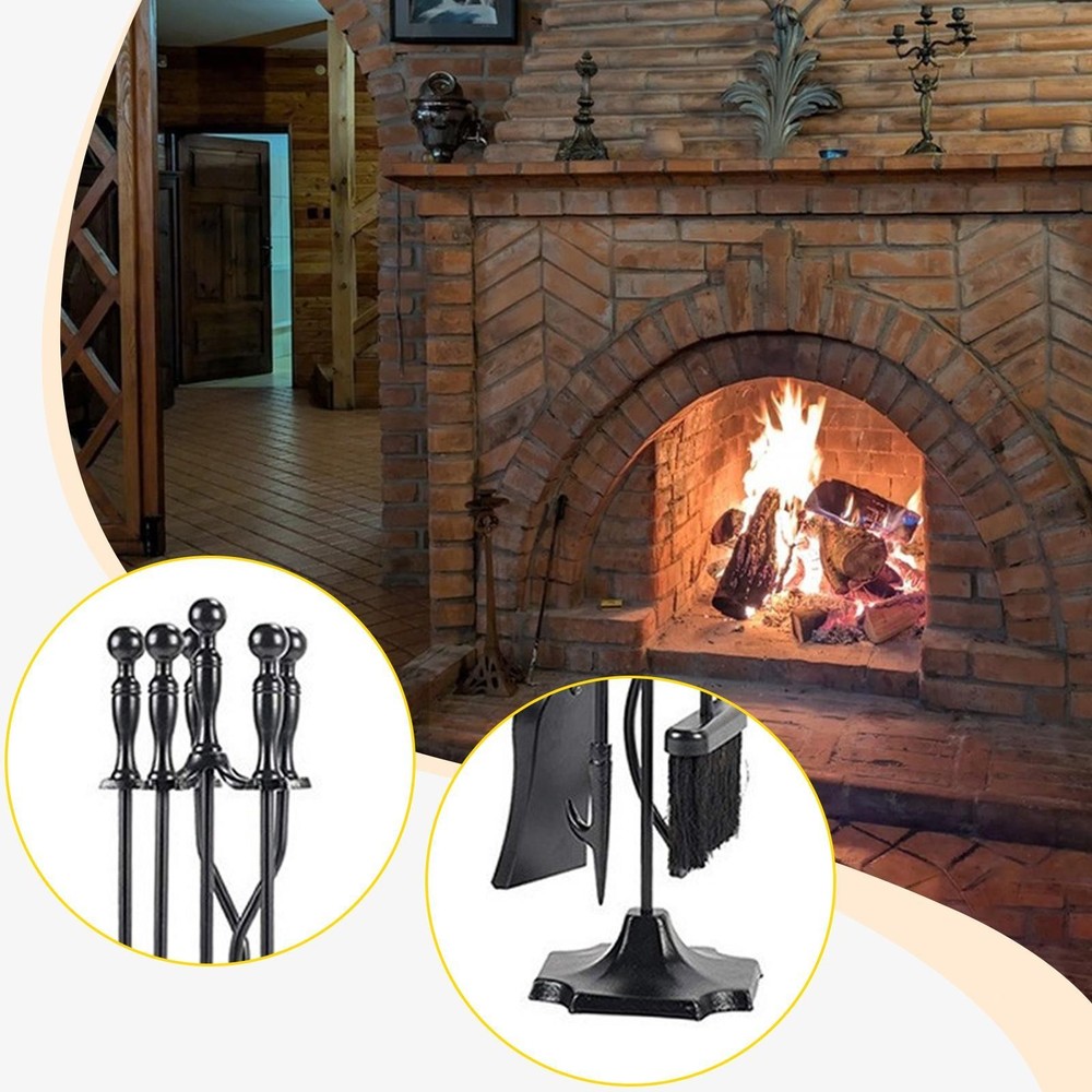 Fireplace Tools Set Fireside Accessories Iron