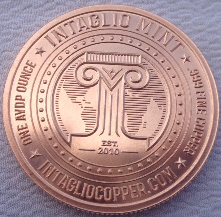 1 oz. PLAYFUL DOLPHINS .999 fine copper round