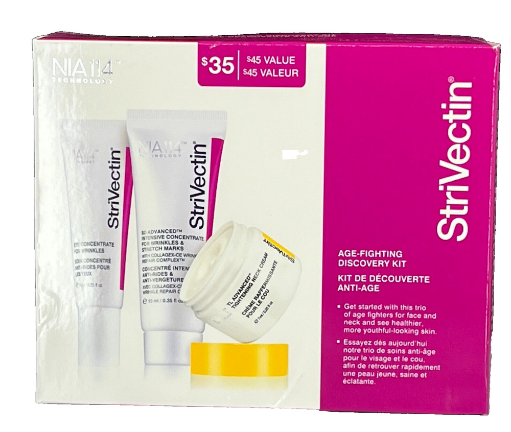 StriVectin Age Fighting Discovery Kit 3 Piece Value Set NIB