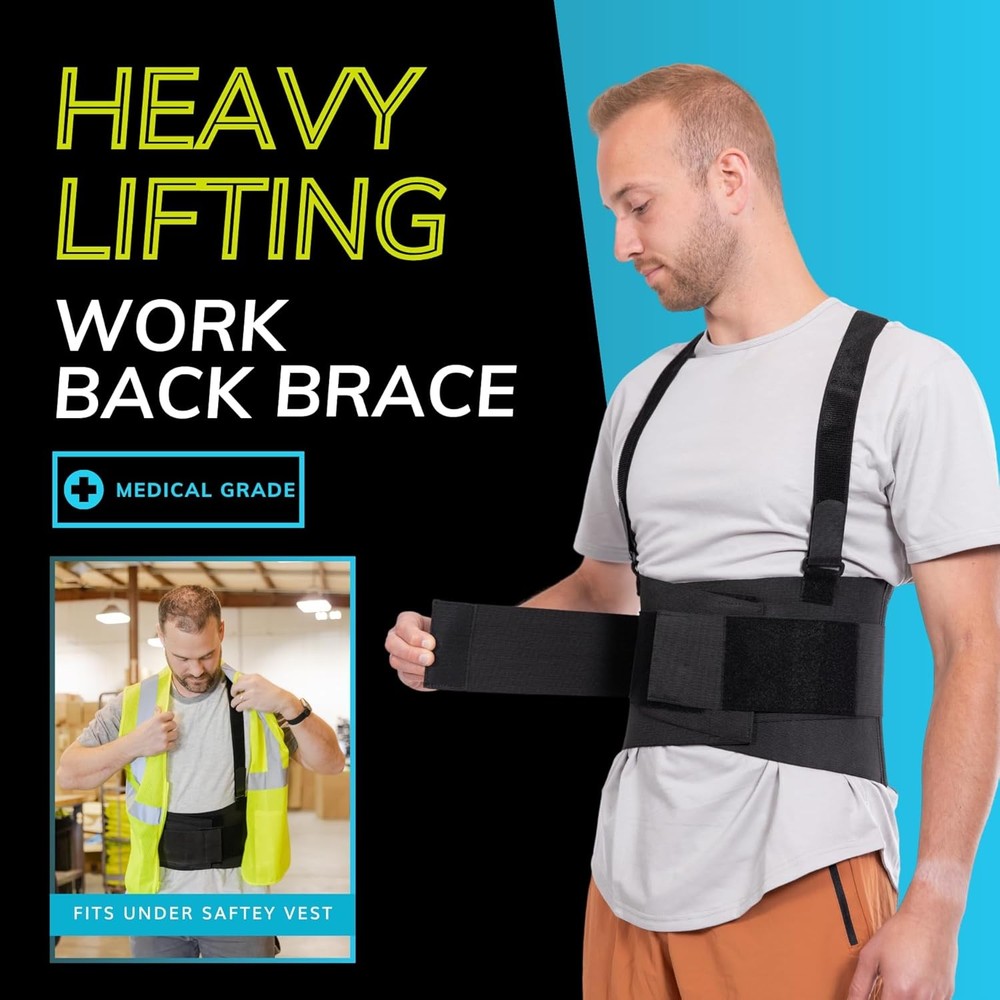 Work Back Support Brace for Construction Warehouse Moving Heavy Duty Lifting