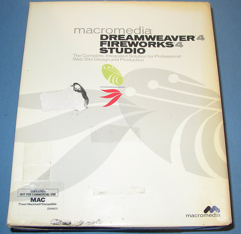 Macromedia Dreamweaver Fireworks Studio 4 Web Site Design Power Macintosh Mac