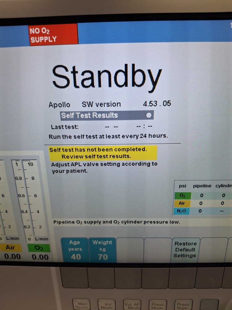 Draeger Medical Apollo Anesthesia System