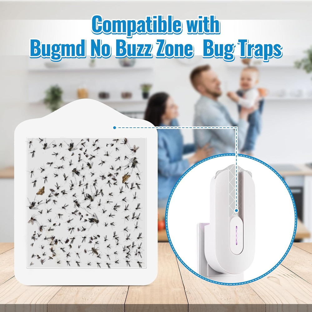 20 Pack Flying Insect Trap Refill Compatible with Bugmd No Buzz Zone Bug Trap...