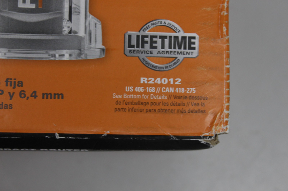 Ridgid 1 1/2 PEAK HP Compact Router Fixed Base R24012
