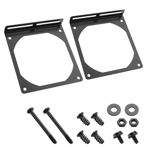 YAODHAOAD Fan Mount Stand Bracket, Metal Computer Case Fan Mount Rack Kit, 8CM